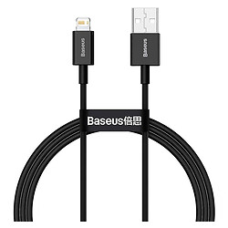 USB кабель Baseus CALYS-A01 Superior Series Apple iPhone SE 2022 / iPhone 14 Pro Max / iPhone 14 Plus / iPhone 14 Pro / iPhone 14 / iPhone 13 Pro / iPhone 13 Mini / iPhone 13 / iPhone 13 Pro Max / iPhone 12 Mini, Lightning, 1.0 м., Чорний