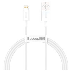 USB кабель Baseus CALYS-A02 Superior Series Fast Charging Data Apple iPhone SE 2022 / iPhone 14 Pro Max / iPhone 14 Plus / iPhone 14 Pro / iPhone 14 / iPhone 13 Pro / iPhone 13 Mini / iPhone 13 / iPhone 13 Pro Max, Lightning, 1.0 м., Білий