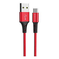 USB кабель Borofone BX54, MicroUSB, 1.0 м., Красный