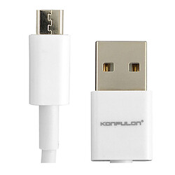 USB кабель Konfulon DC-04, MicroUSB, 1.0 м., Белый