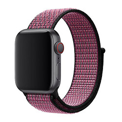Ремінець Apple Watch 38 / Watch 40, Sport Loop Band, Rose/Black, Рожевий