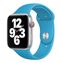 Ремешок Apple Watch 42 / Watch 44, Silicone WatchBand, Голубой