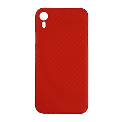 Чохол (накладка) Apple iPhone XR, Anyland Carbon, Червоний