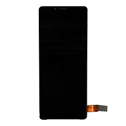 Дисплей (екран) Sony Xperia 10 II, З сенсорним склом, Без рамки, OLED, Чорний