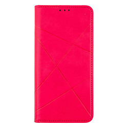 Чехол (книжка) Xiaomi Redmi 9T, Business Leather, Малиновый