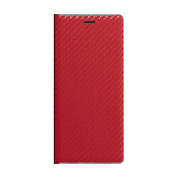 Чехол (книжка) Xiaomi Redmi Note 9 Pro / Redmi Note 9 Pro Max / Redmi Note 9S, Carbon, Красный