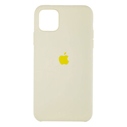 Чохол (накладка) Apple iPhone 11 Pro Max, Original Soft Case, Кремовий, Жовтий