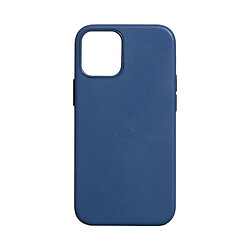 Чохол (накладка) Apple iPhone 12 / iPhone 12 Pro, Leather Case Color, Темно синій, MagSafe, Синій