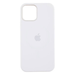 Чохол (накладка) Apple iPhone 12 / iPhone 12 Pro, Silicone Classic Case, MagSafe, Білий