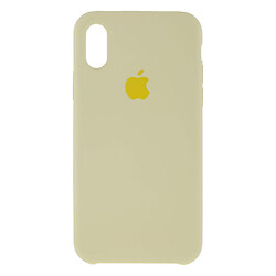 Чехол (накладка) Apple iPhone X / iPhone XS, Original Soft Case, Кремовый, Желтый