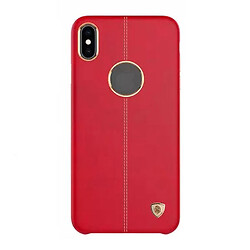 Чохол (накладка) Apple iPhone X / iPhone XS, Nillkin Englon Leather Cover, Червоний