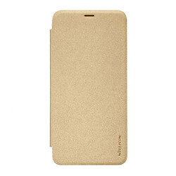 Чехол (книжка) Apple iPhone XS Max, Nillkin Sparkle laser case, Золотой