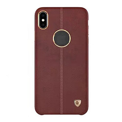 Чехол (накладка) Apple iPhone XS Max, Nillkin Englon Leather Cover, Коричневый