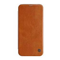 Чехол (книжка) Samsung J400 Galaxy J4, Nillkin Qin leather case, Коричневый