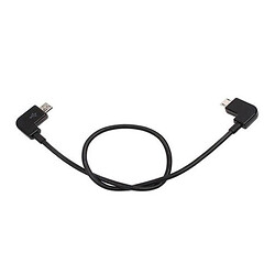 OTG кабель, MicroUSB, 0.28 м., Черный