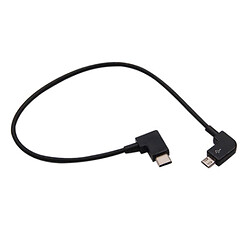 OTG кабель, MicroUSB, Type-C, 0.28 м., Чорний