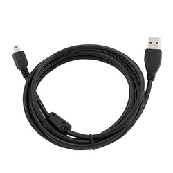 USB кабель, MiniUSB, 1.3 м., Чорний