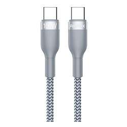 USB кабель Remax RC-174c, Original, Type-C, 1.0 м., Серебряный