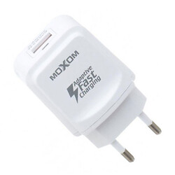 СЗУ Moxom KH-31Y QC3.0, С кабелем, MicroUSB, Белый