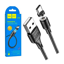 USB кабель Hoco X52 Sereno Magnetic, Type-C, 1.0 м., Черный