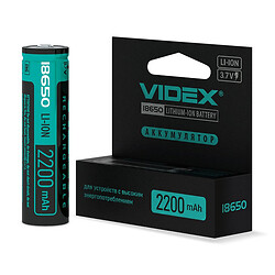 Аккумулятор VIDEX 18650-P, 2200 mAh