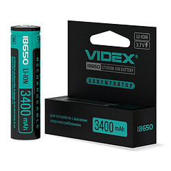 Аккумулятор VIDEX 18650-P, 3400 mAh