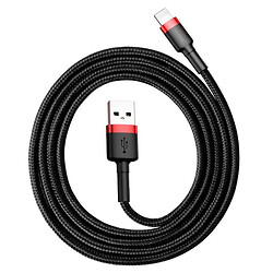 USB кабель Baseus CALKLF-C19 Cafule Apple iPhone 15 Plus / iPhone 15 Pro Max / iPhone 15 / iPhone 15 Pro / iPhone SE 2022 / iPhone 14 Pro Max / iPhone 14 Plus / iPhone 14 Pro / iPhone 14 / iPhone 13 Pro / iPhone 13 Mini, Lightning, 2.0 м., Черный