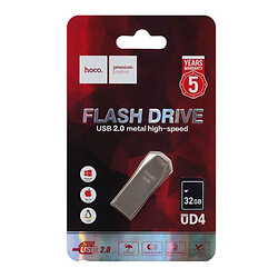 USB Flash Hoco UD4, 32 Гб., Серебряный