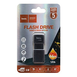 USB Flash Hoco UD6, 64 Гб., Черный