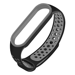 Ремешок Xiaomi Mi Band 5 / Mi Band 6, Sport Band, Черный С Серым, Черный