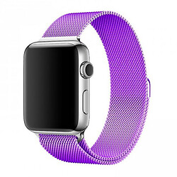 Ремінець Apple Watch 38 / Watch 40, Milanese loop, Фіолетовий З Зеленим, Фіолетовий