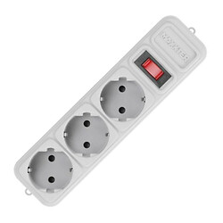 Сетевой фильтр Maxxter SPM3-G-15G, 4.5 м., Серый