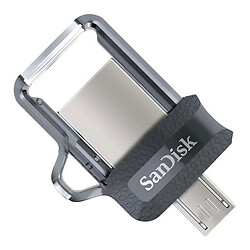USB Flash SanDisk Ultra Dual OTG, 16 Гб., Срібний