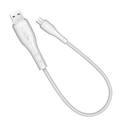 USB кабель MOXOM MX-CB80, MicroUSB, 0.3 м., Білий