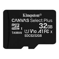 Карта памяти Kingston microSDHC Canvas Select Plus A1, 32 Гб.