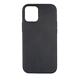 Чохол (накладка) Apple iPhone 12 / iPhone 12 Pro, Leather Case Color, MagSafe, Чорний