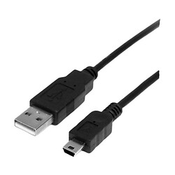 USB кабель miniUSB, MiniUSB, 1.0 м., Чорний
