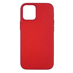 Чохол (накладка) Apple iPhone 12 Pro Max, Leather Case Color, MagSafe, Червоний