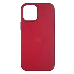 Чехол (накладка) Apple iPhone 12 / iPhone 12 Pro, Leather Case Color, MagSafe, Бордовый