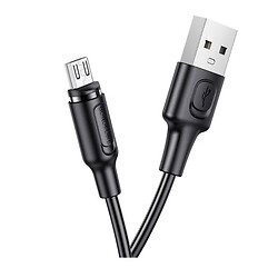 USB кабель Borofone BX41 Amiable, MicroUSB, 1.0 м., Чорний