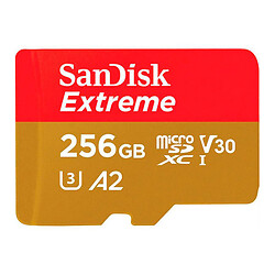 Карта памяти microSDXC SanDisk Extreme For Mobile Gaming A2 V30 UHS-1 U3, 256 Гб.