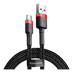 USB кабель Baseus CATKLF-U91 Cafule, Type-C, 3.0 м., Чорний