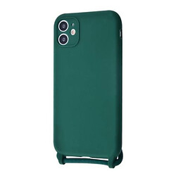 Чохол (накладка) Apple iPhone 12 Mini, Wave Lanyard Case, Зелений