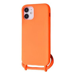 Чехол (накладка) Apple iPhone 12 Mini, Wave Lanyard Case, Оранжевый