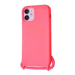 Чехол (накладка) Apple iPhone 12 Mini, Wave Lanyard Case, Розовый