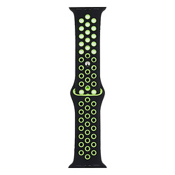 Ремінець Apple Watch 38 / Watch 40, Nike, Чорно-Зелений, Чорний