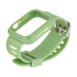Ремінець Apple Watch 38 / Watch 40, Silicone Shine Protect Case, Light Green, Зелений