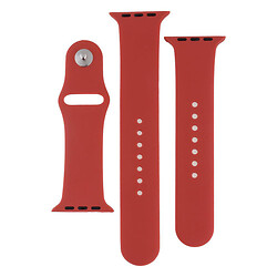 Ремінець Apple Watch 42 / Watch 44, Silicone WatchBand, Camelia, Червоний