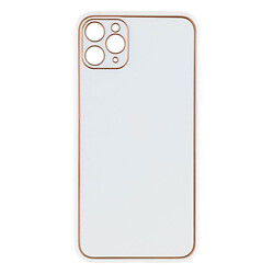 Чехол (накладка) Apple iPhone 11 Pro Max, Leather Case Gold, Белый