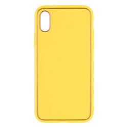Чохол (накладка) Apple iPhone X / iPhone XS, Leather Case Gold, Жовтий